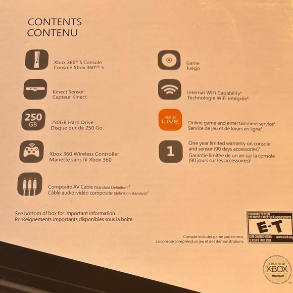 X-Box 360 S Console with Kinect (EUC, In Box) - Picture 11 of 11